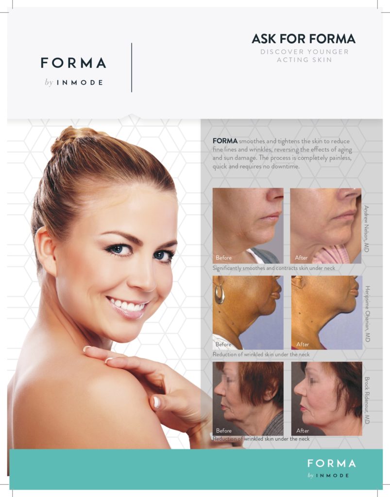 Forma by Inmode brochure with before and after photos